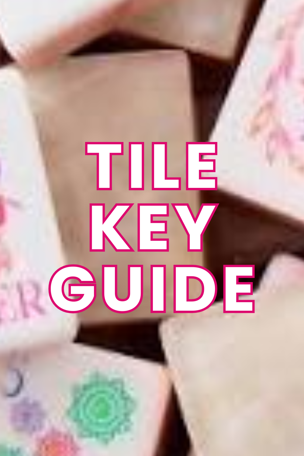 Ivory Pearl Mahjong Tile Key Printable PDF