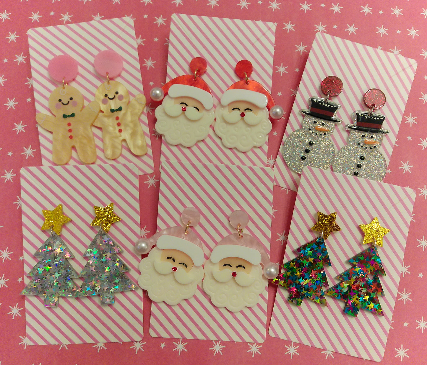 Snowman Dangle Earrings