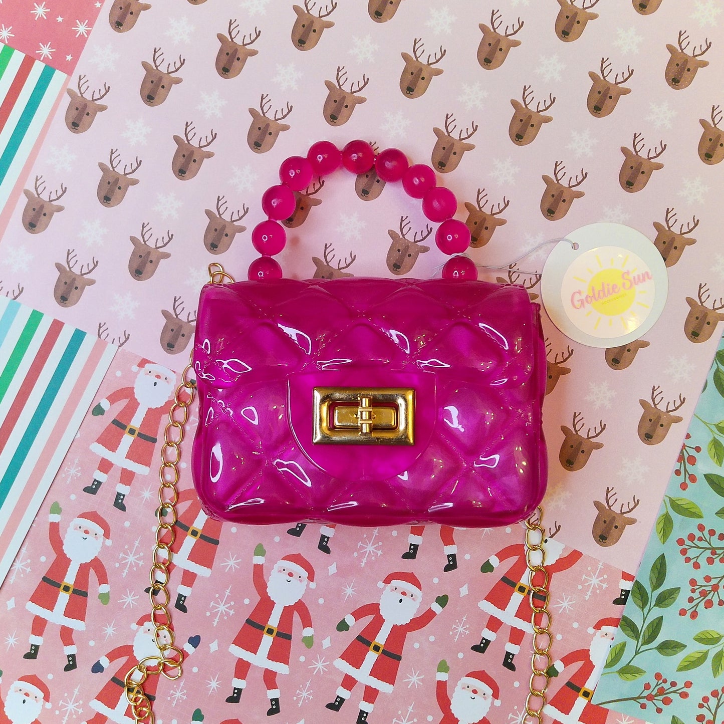 Fuschia Transparent Jelly Purse