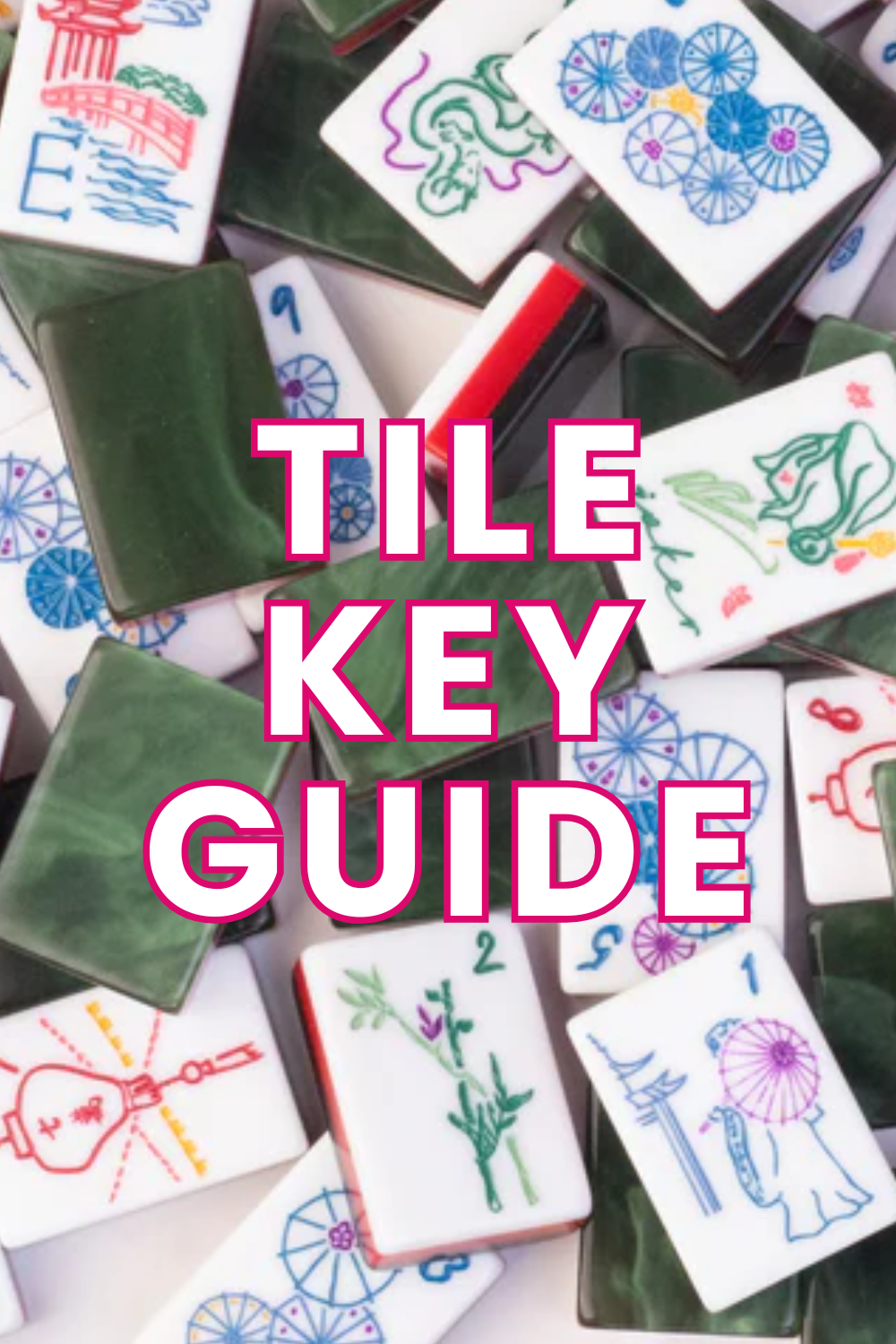 Deep Green Mahjong Tile Key Printable PDF