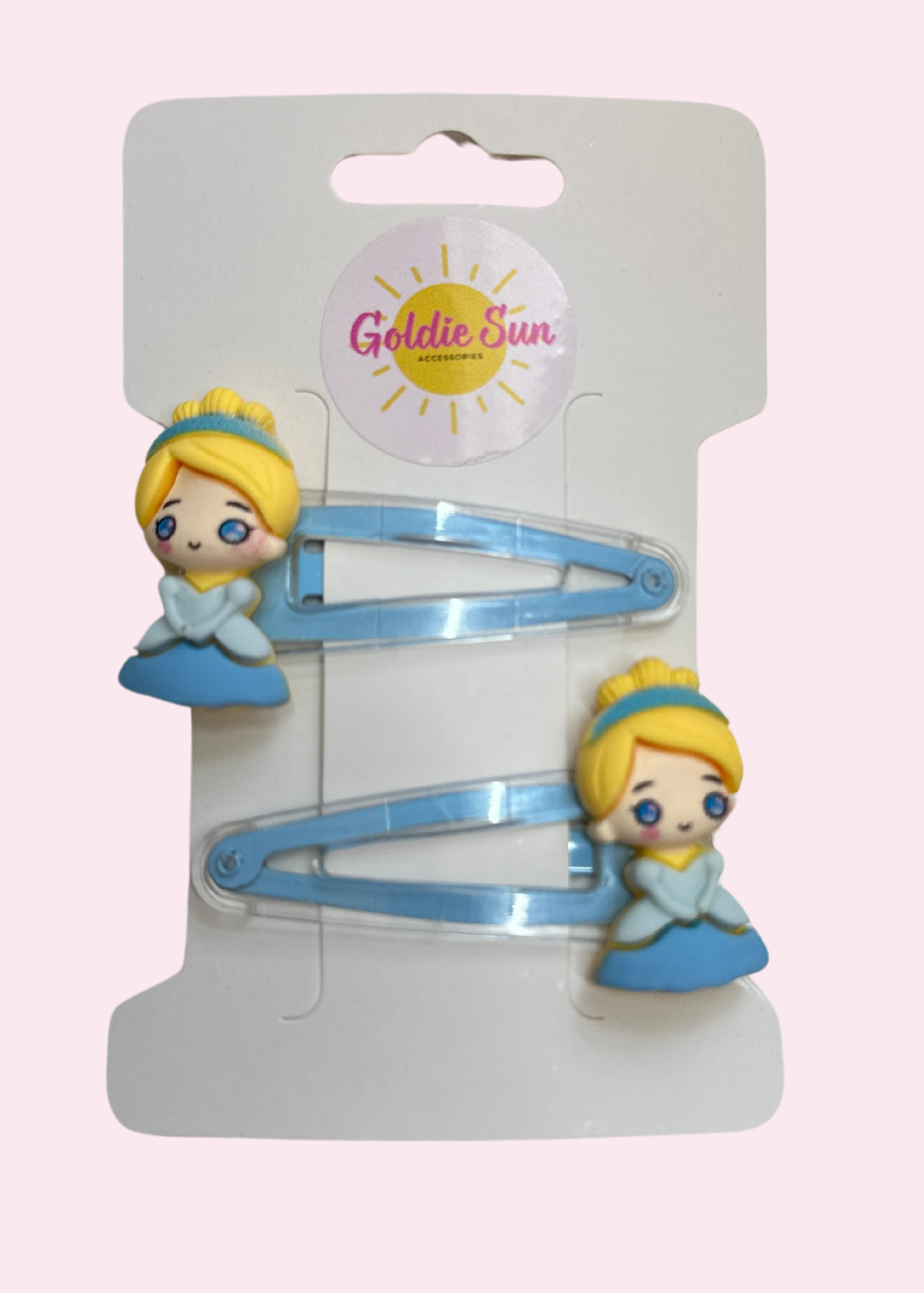 Blue Princess Hair Clips