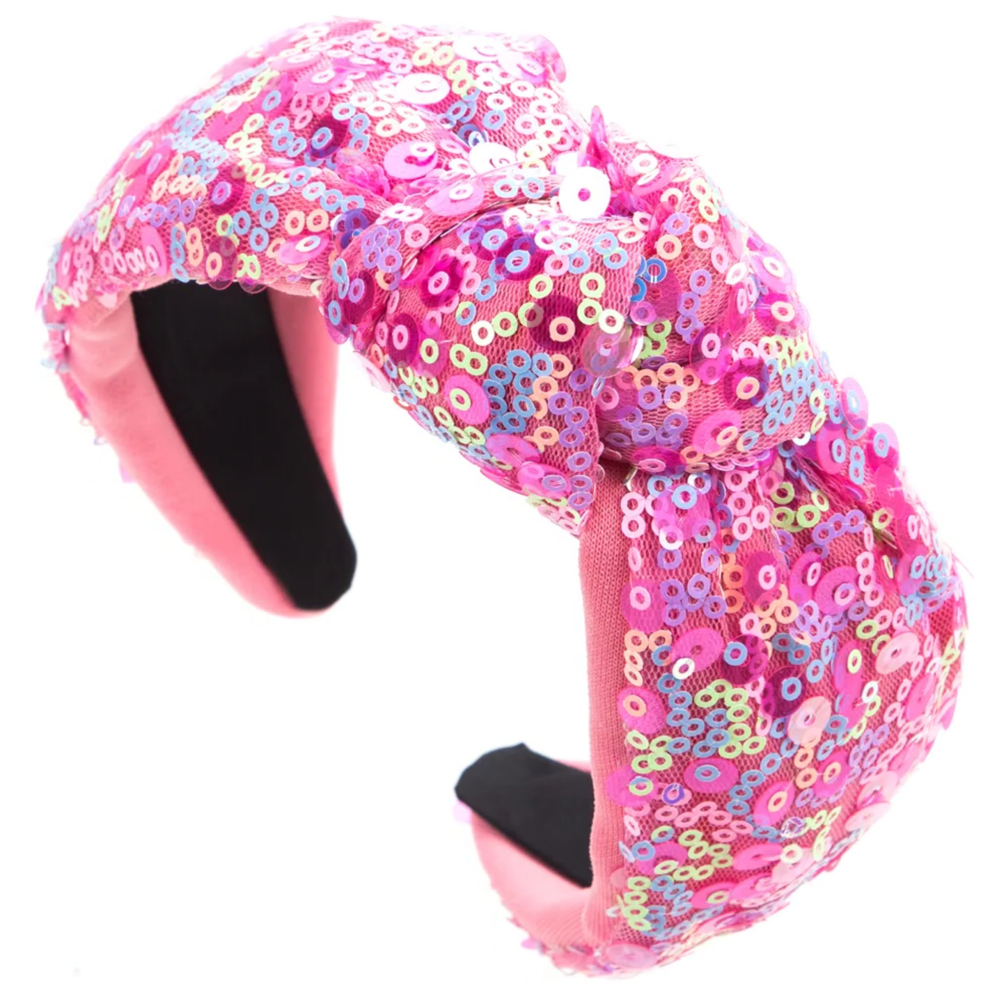 Pink Rainbow Sequin Headband