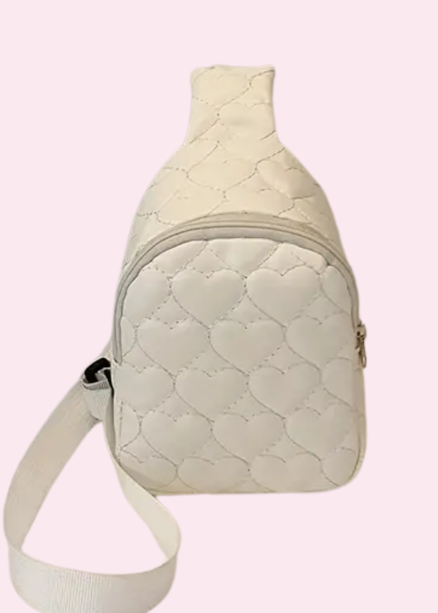 White Quilted Sling Bag