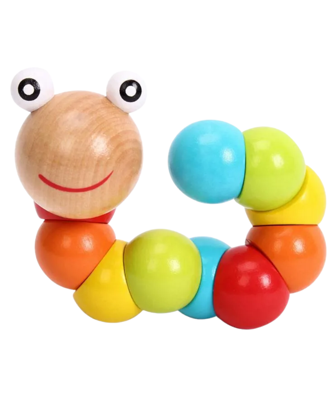 Wooden Rainbow Worm