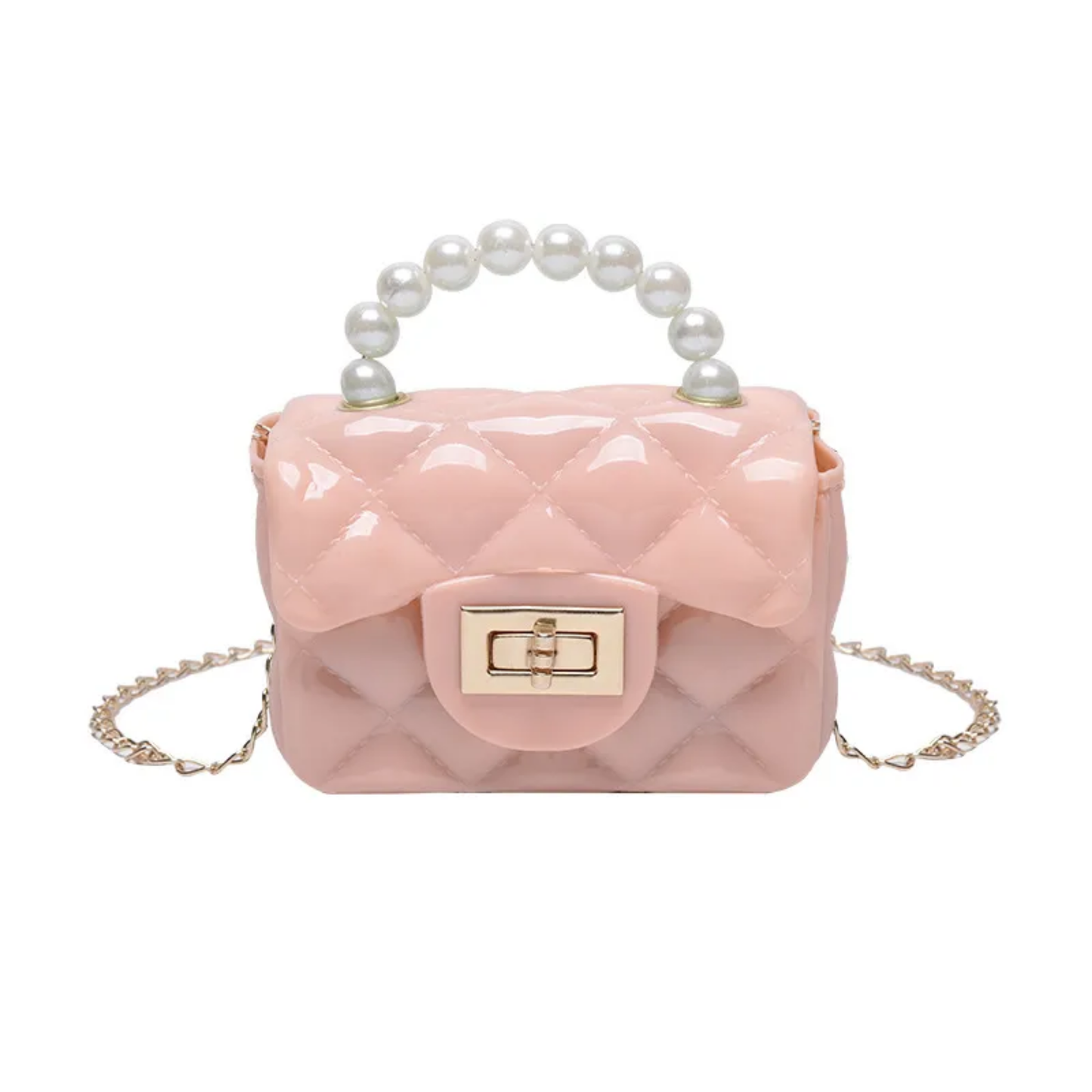 Monedero de gelatina rosa