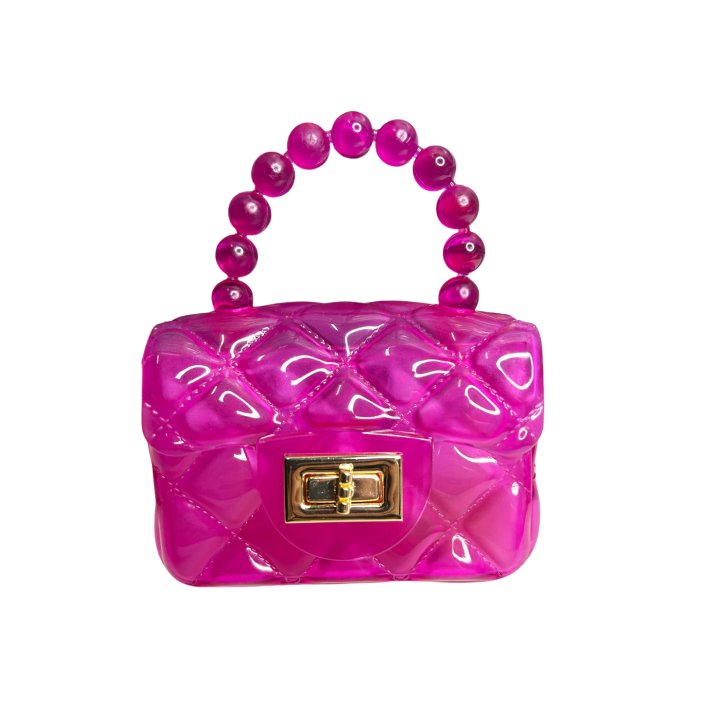 Fuschia Transparent Jelly Purse