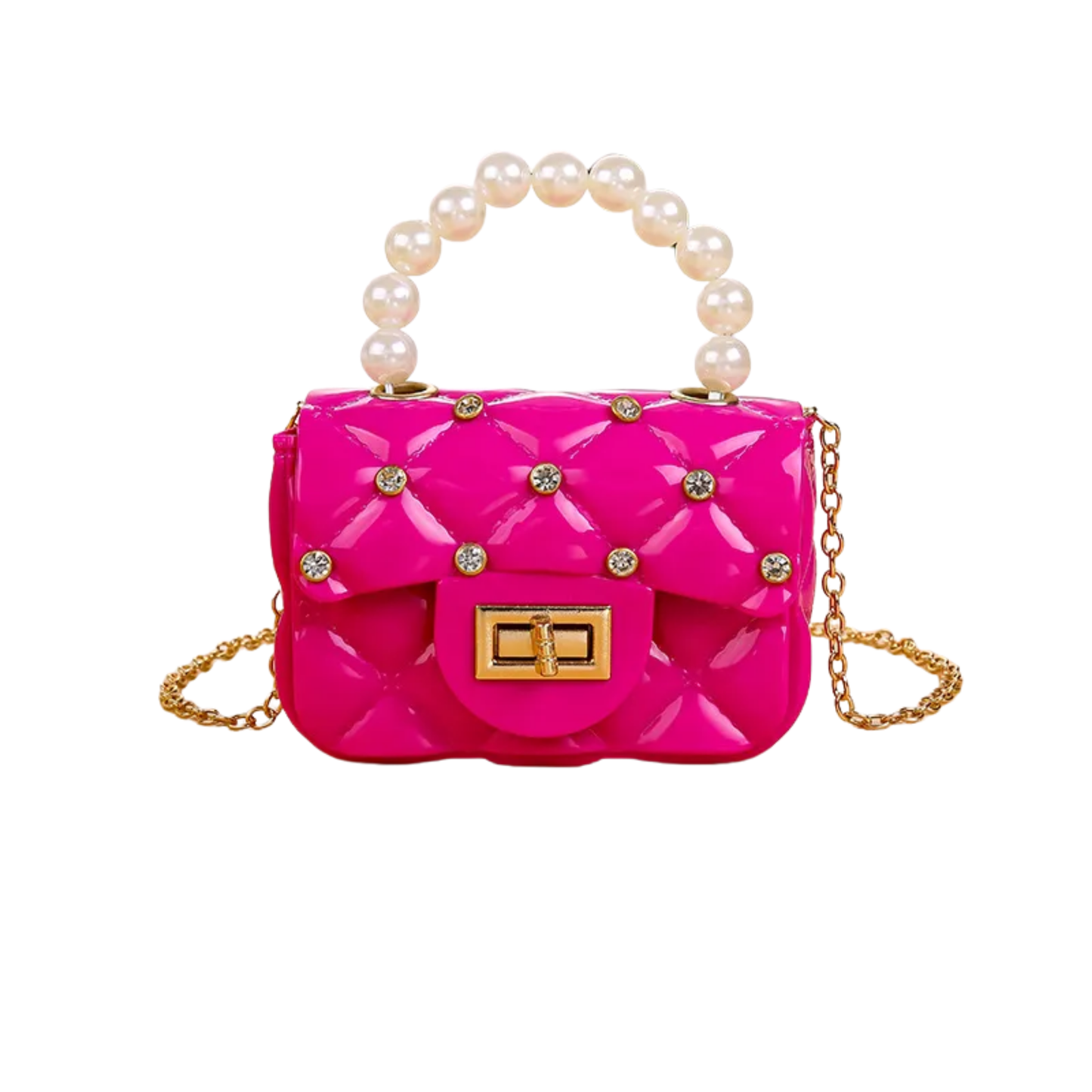 Pink Sparkle Jelly Purse