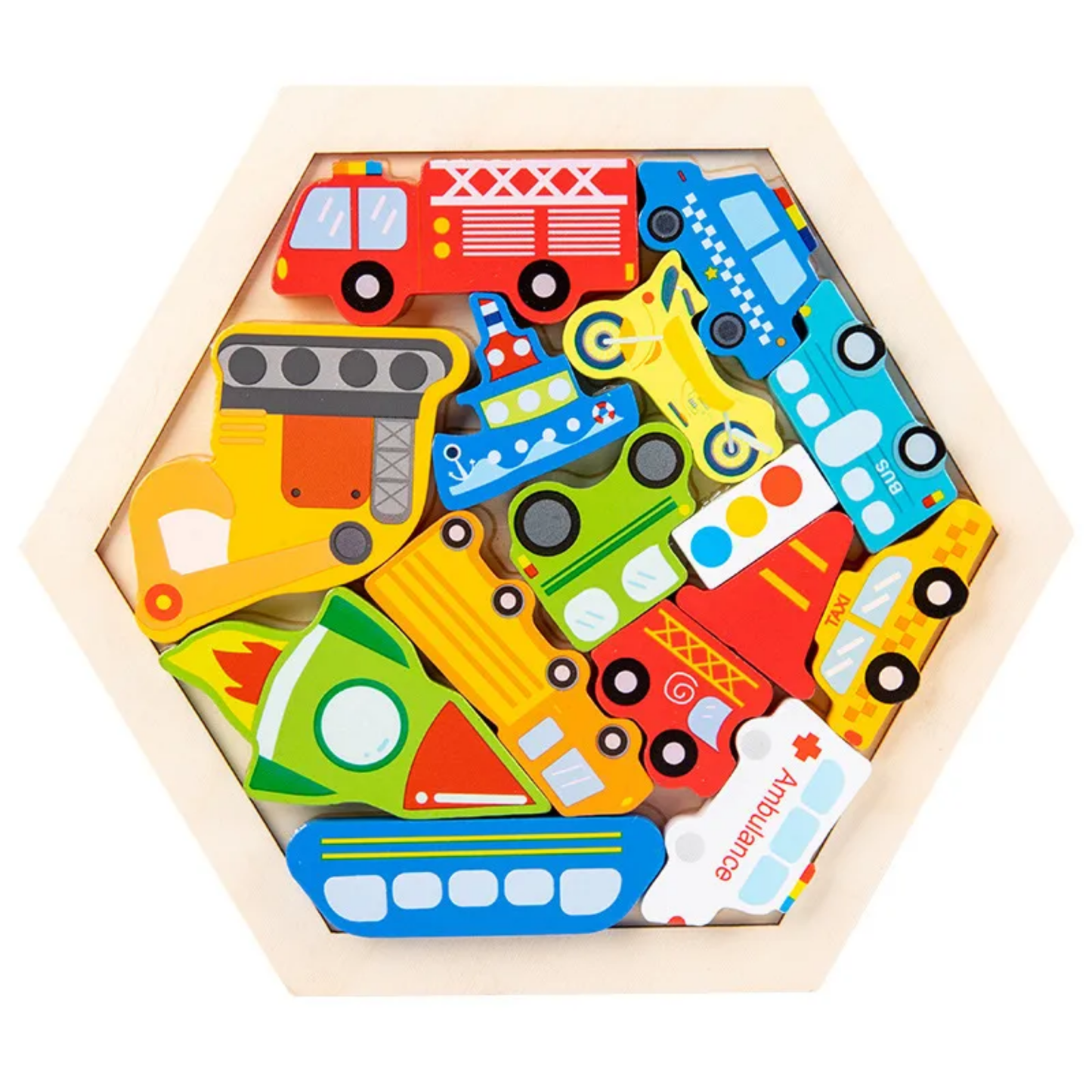 Traffic 3D Hexagon Puzzle