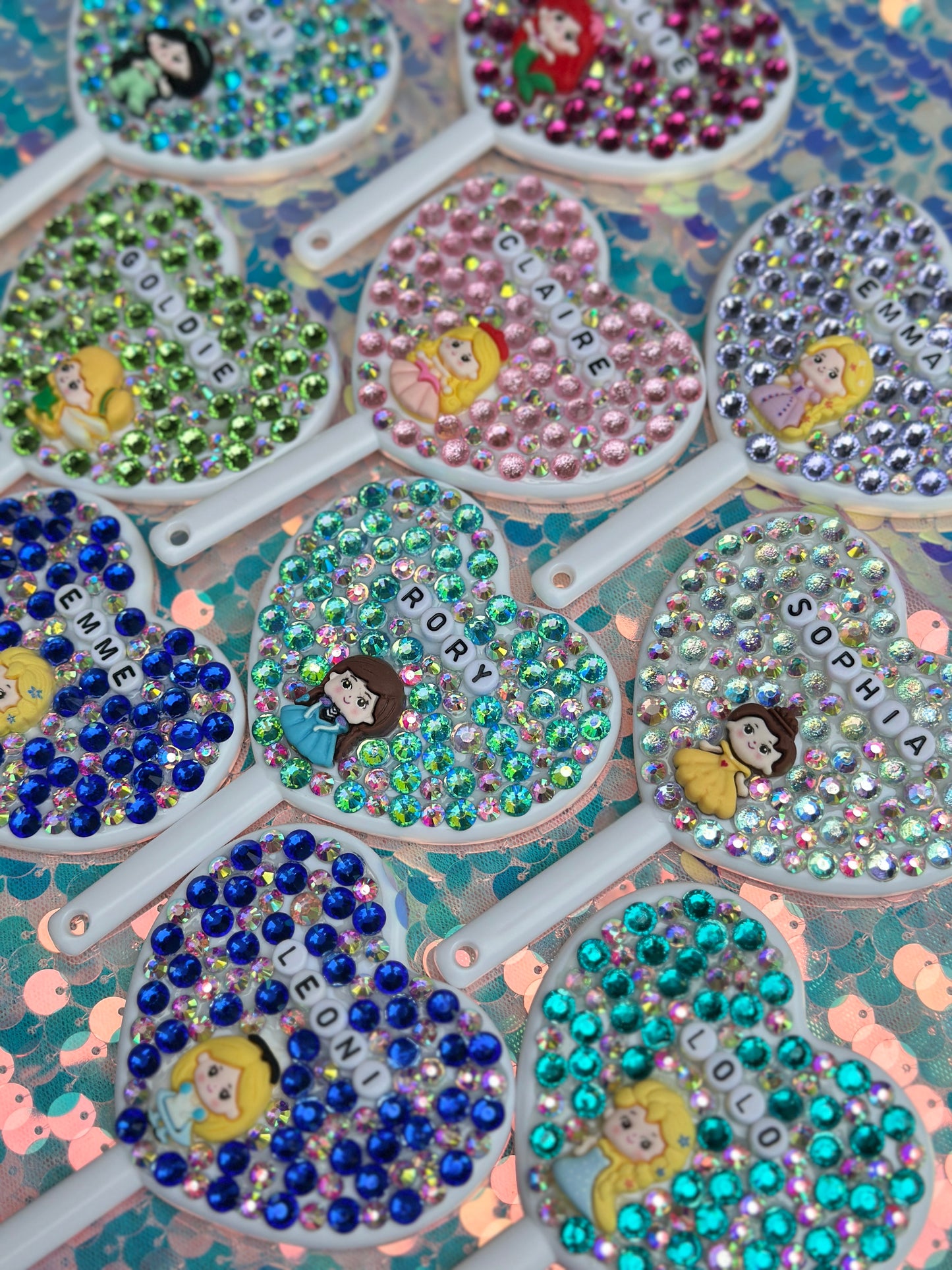 Handbeaded Personalized Princess Mirror