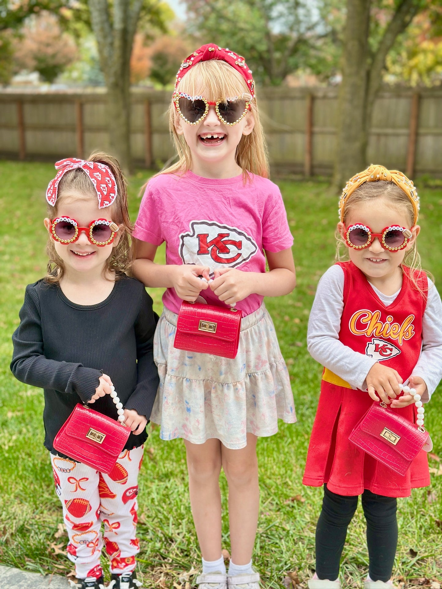 Kansas City Football - Small Red & Gold BEST SELLER