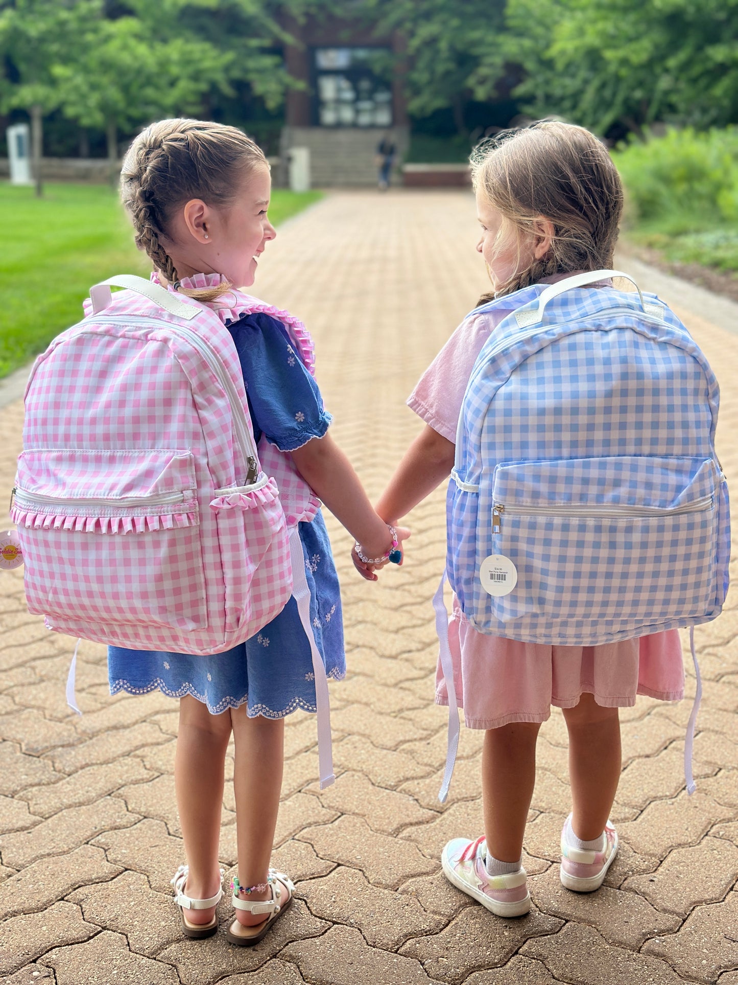 Pink Picnic Ruffle Backpack