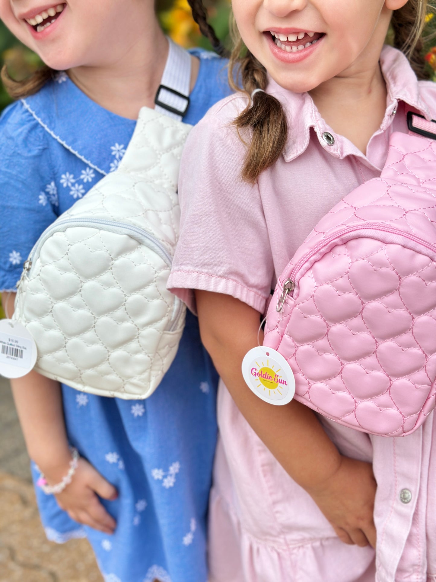 White Quilted Sling Bag