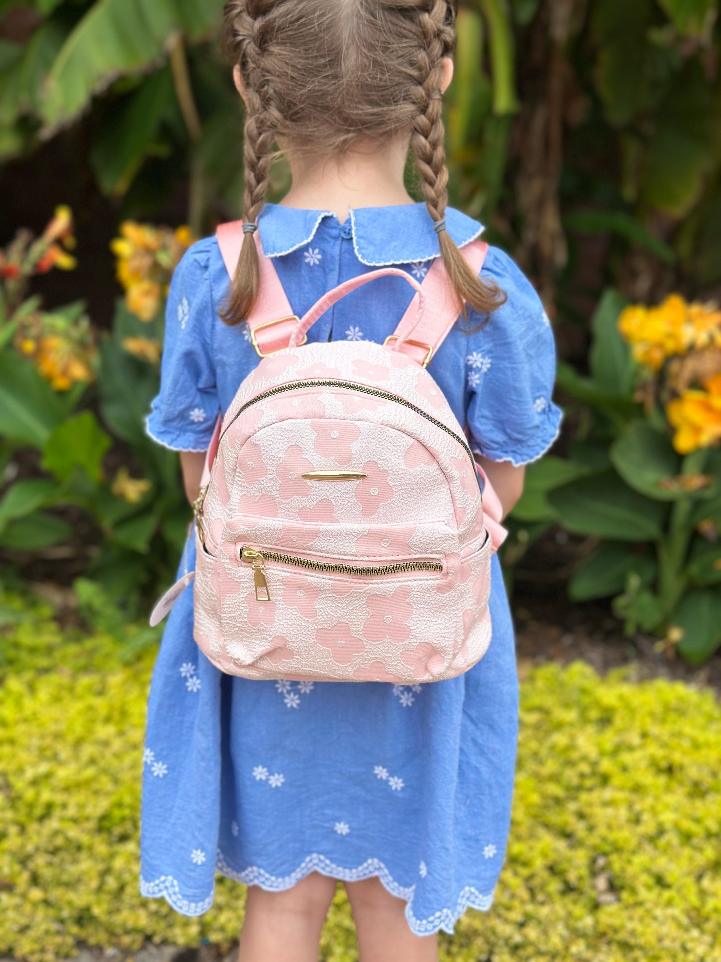 Blush Floral Mini Backpack