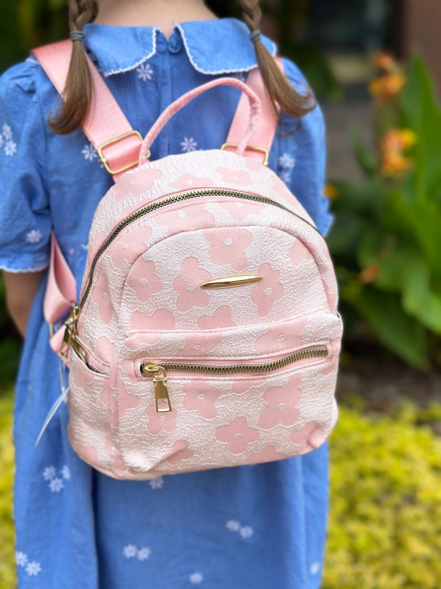 Blush Floral Mini Backpack