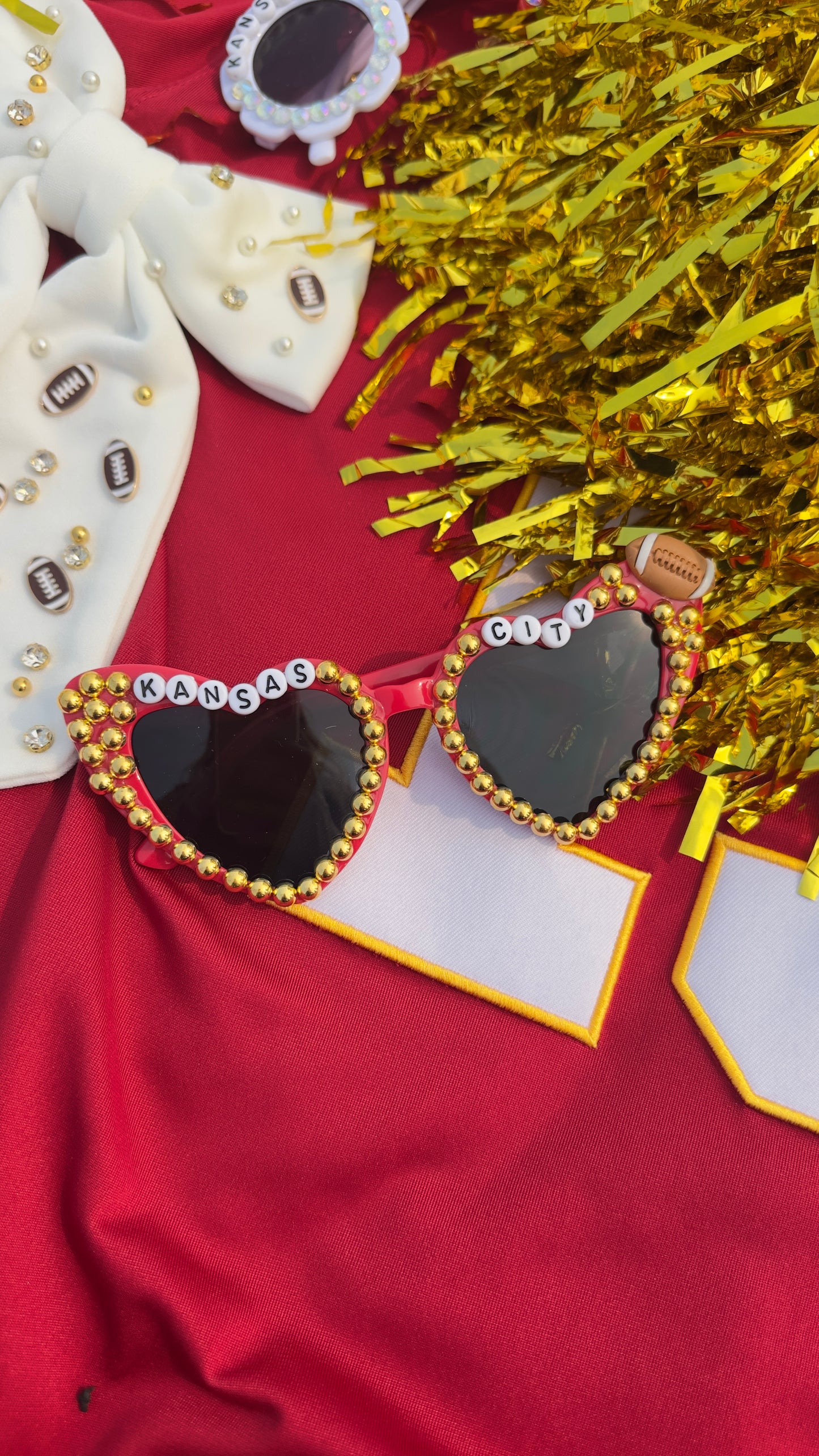 Kansas City Football - Large Red & Gold BEST SELLER