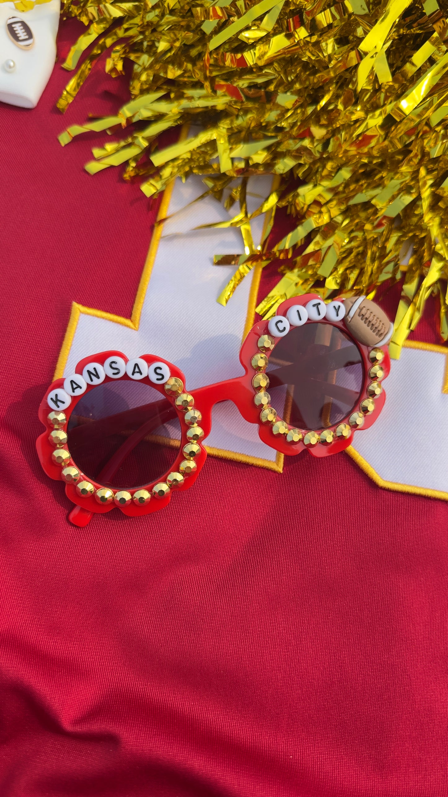 Kansas City Football - Small Red & Gold BEST SELLER