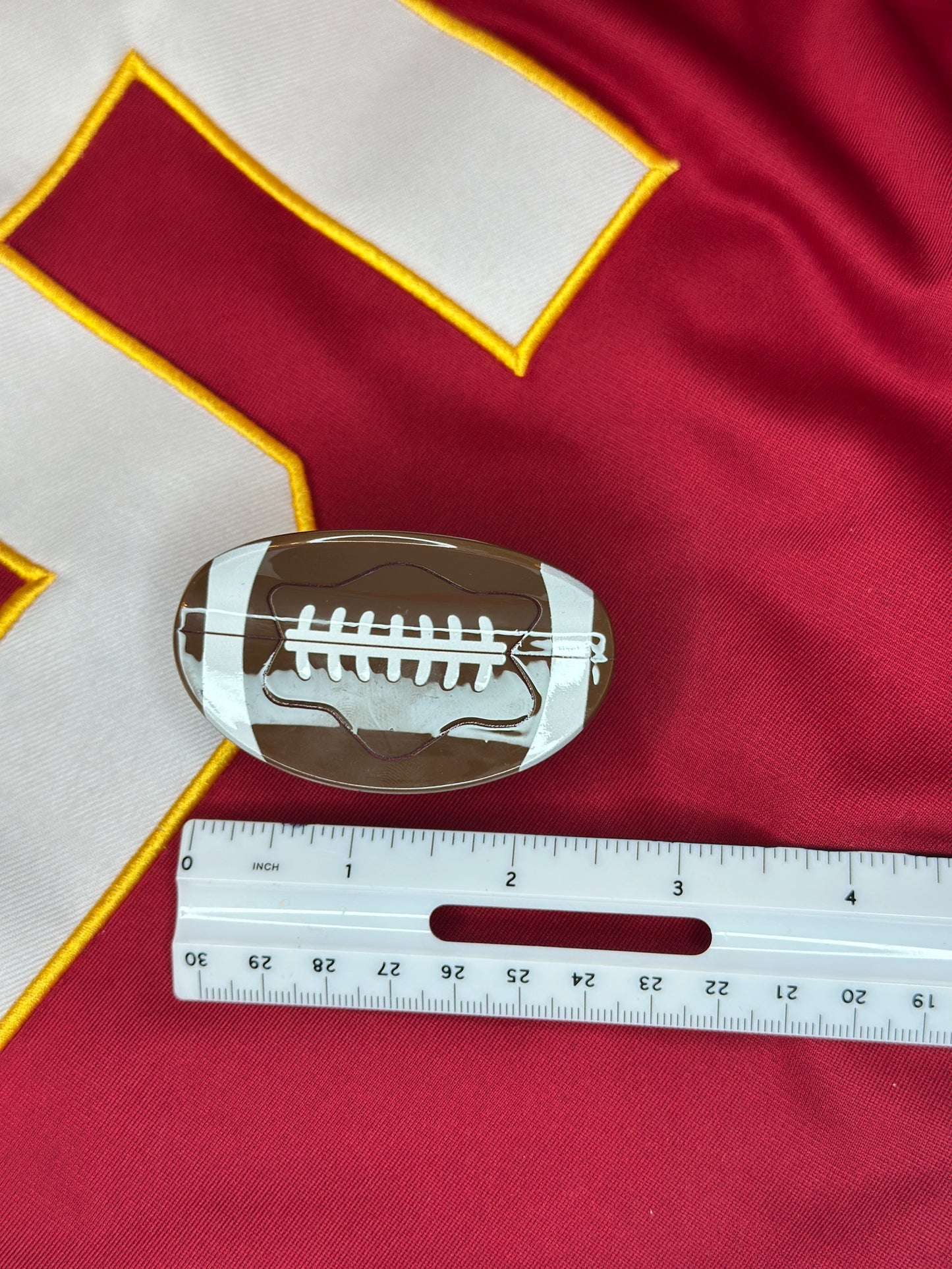 Mini Football Hair Clip