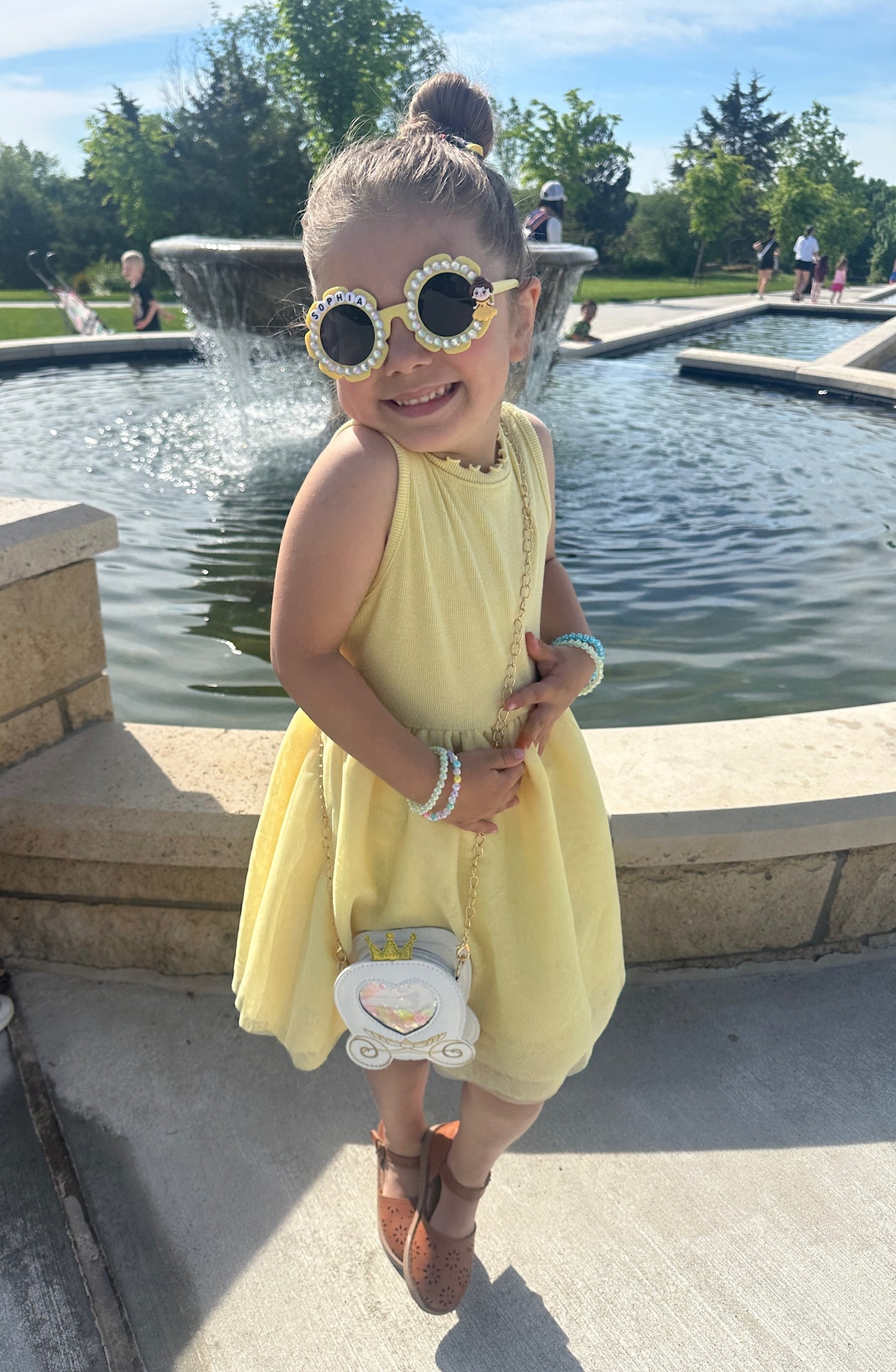 Brown Hair Yellow Dress Princess
