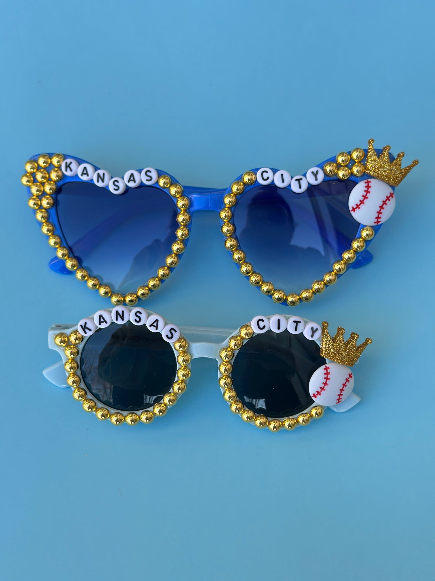 Kansas City Baseball - Adult Gold Stud