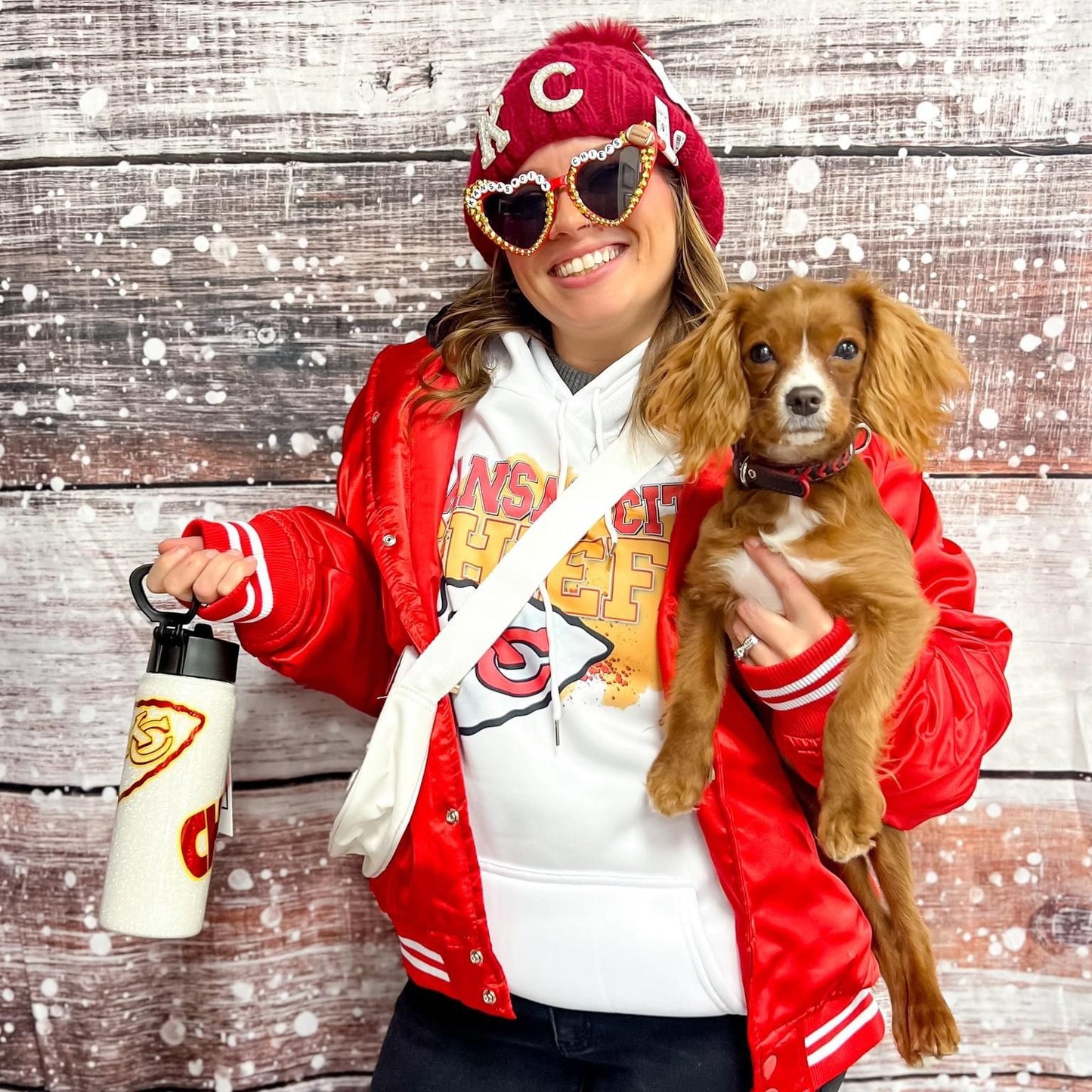Kansas City Football - Large Red & Gold BEST SELLER