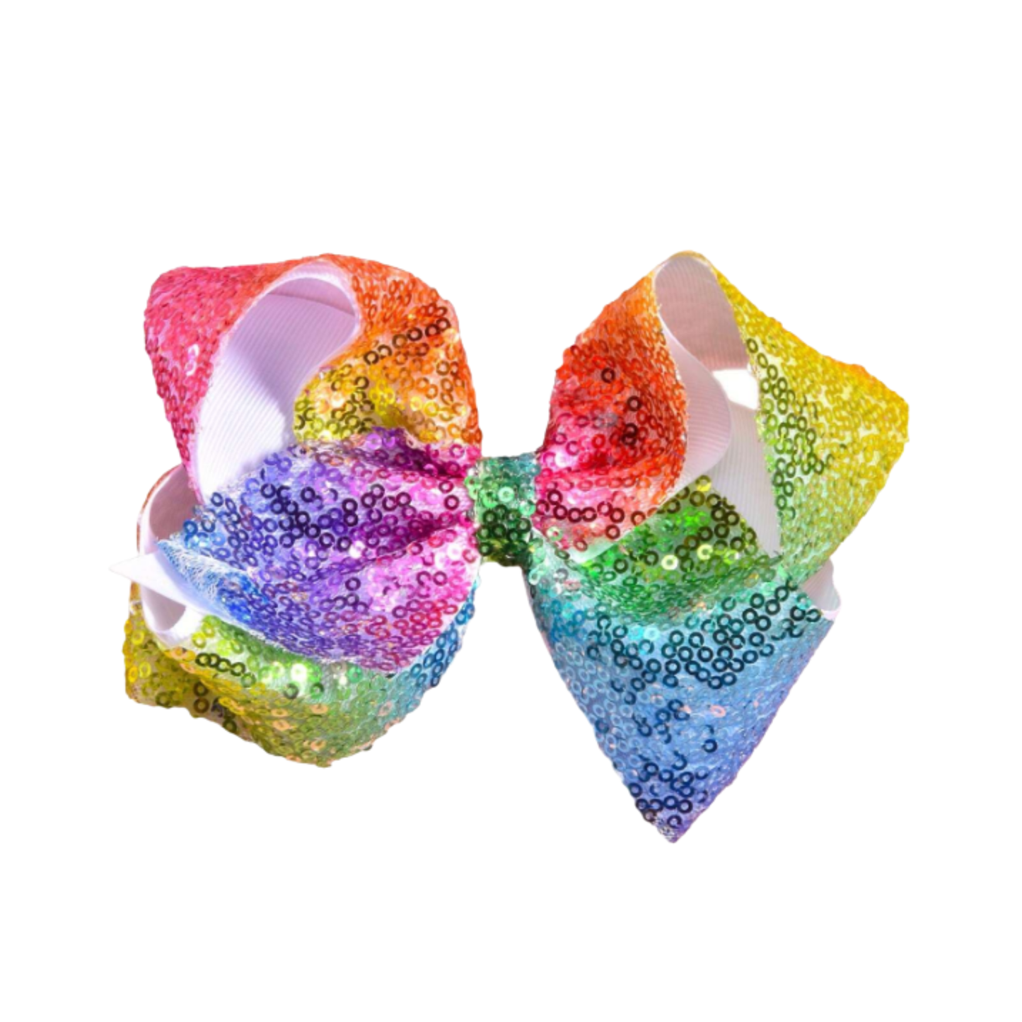 Rainbow Sequin Bow