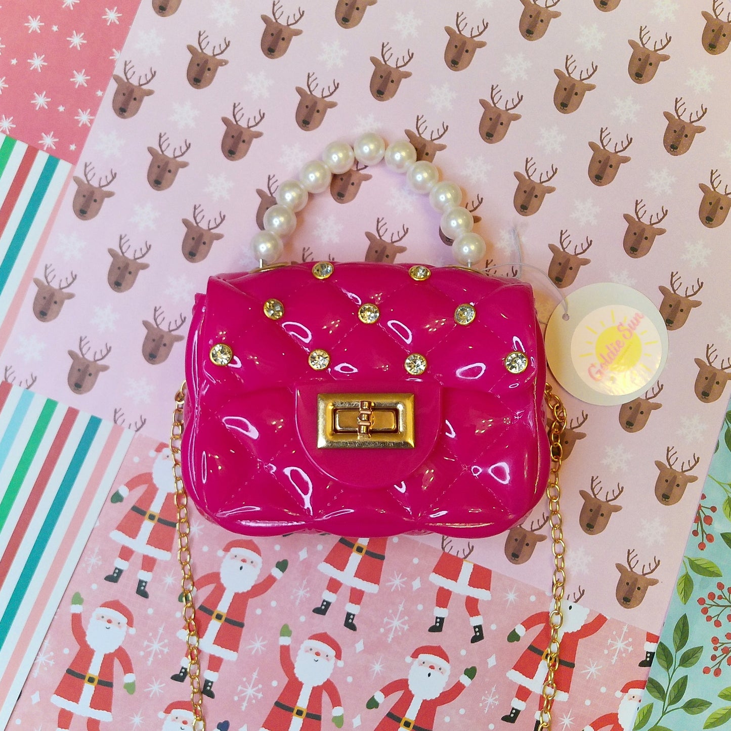 Fuchsia Sparkle Jelly Purse
