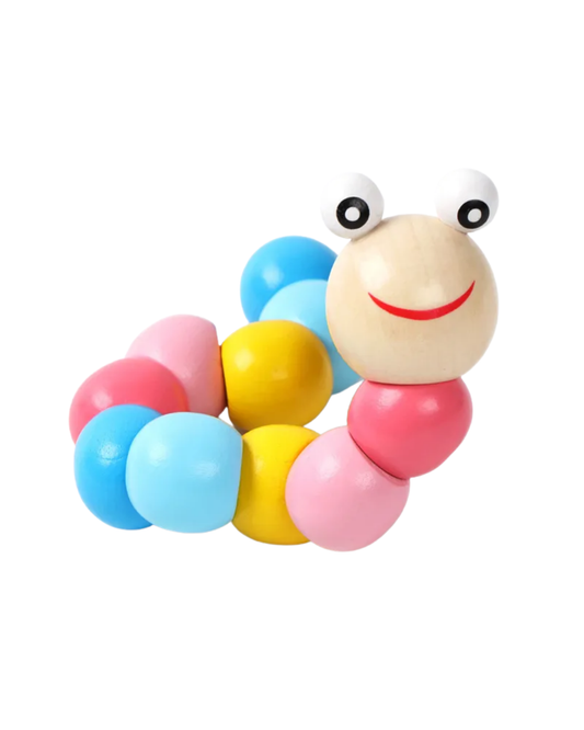 Wooden Rainbow Worm