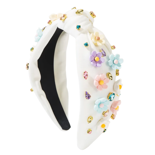 White Flower Heaband