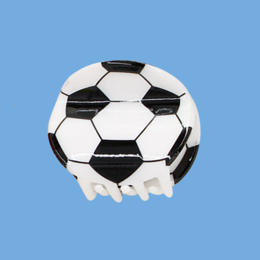 Mini Soccer Claw Clip