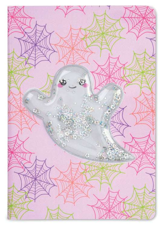 Glitter Ghost Shakey Journal - Halloween