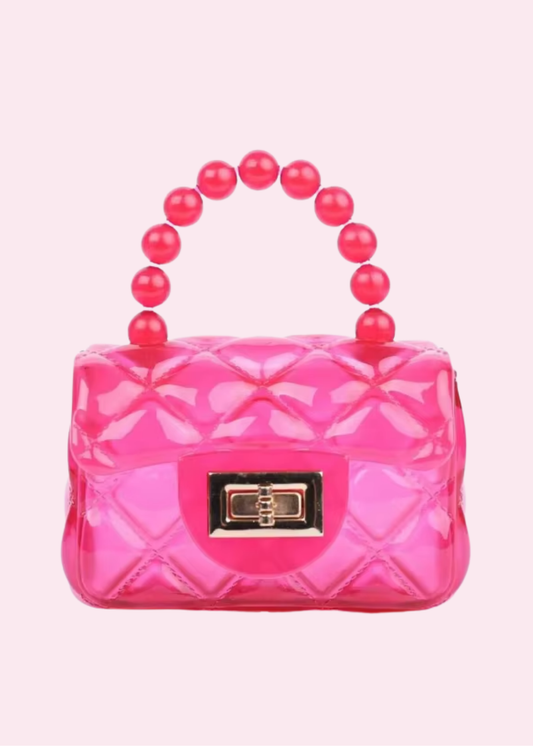Fuschia Transparent Jelly Purse