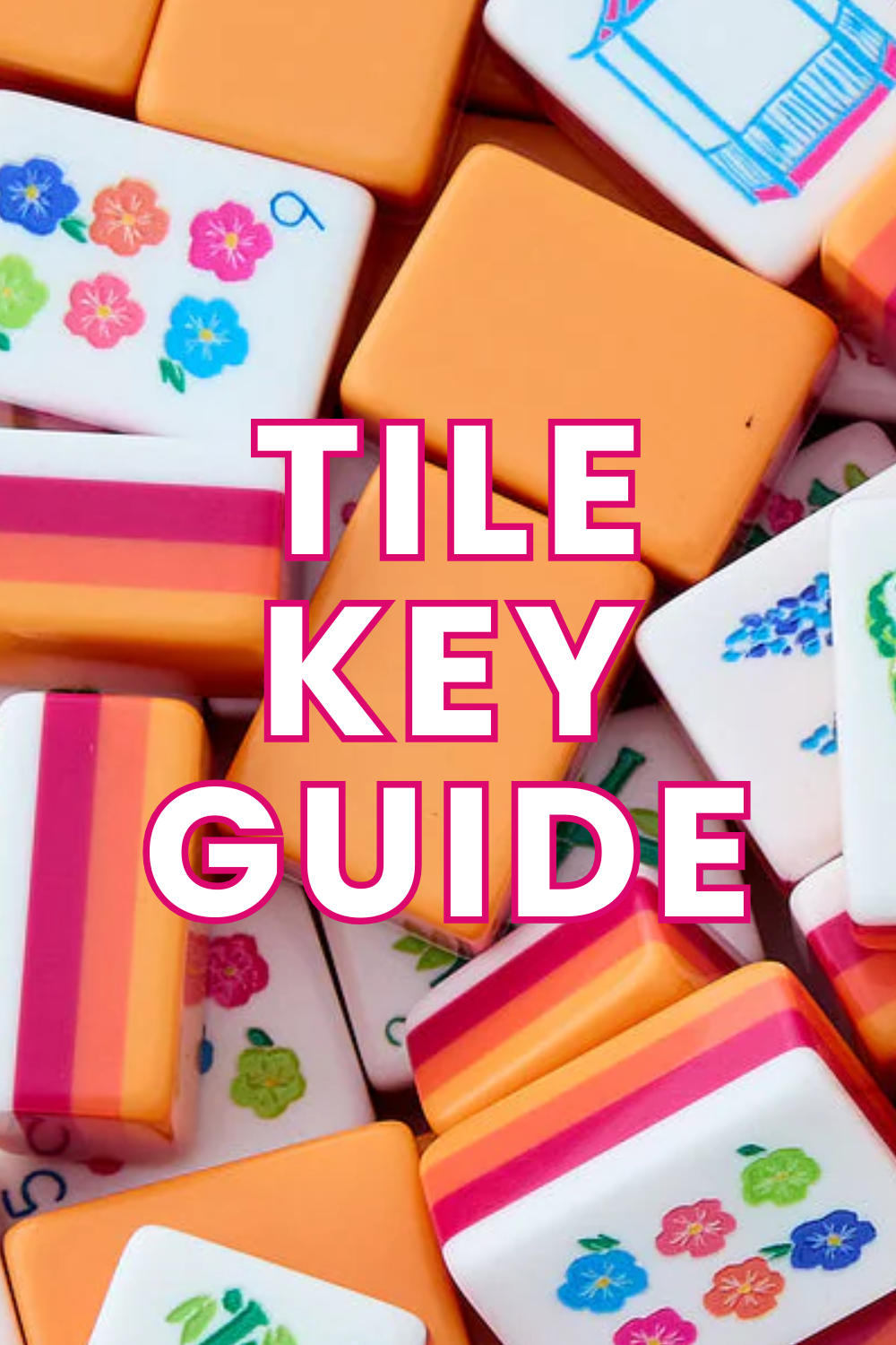 Orange Sun Mahjong Tile Key Printable PDF