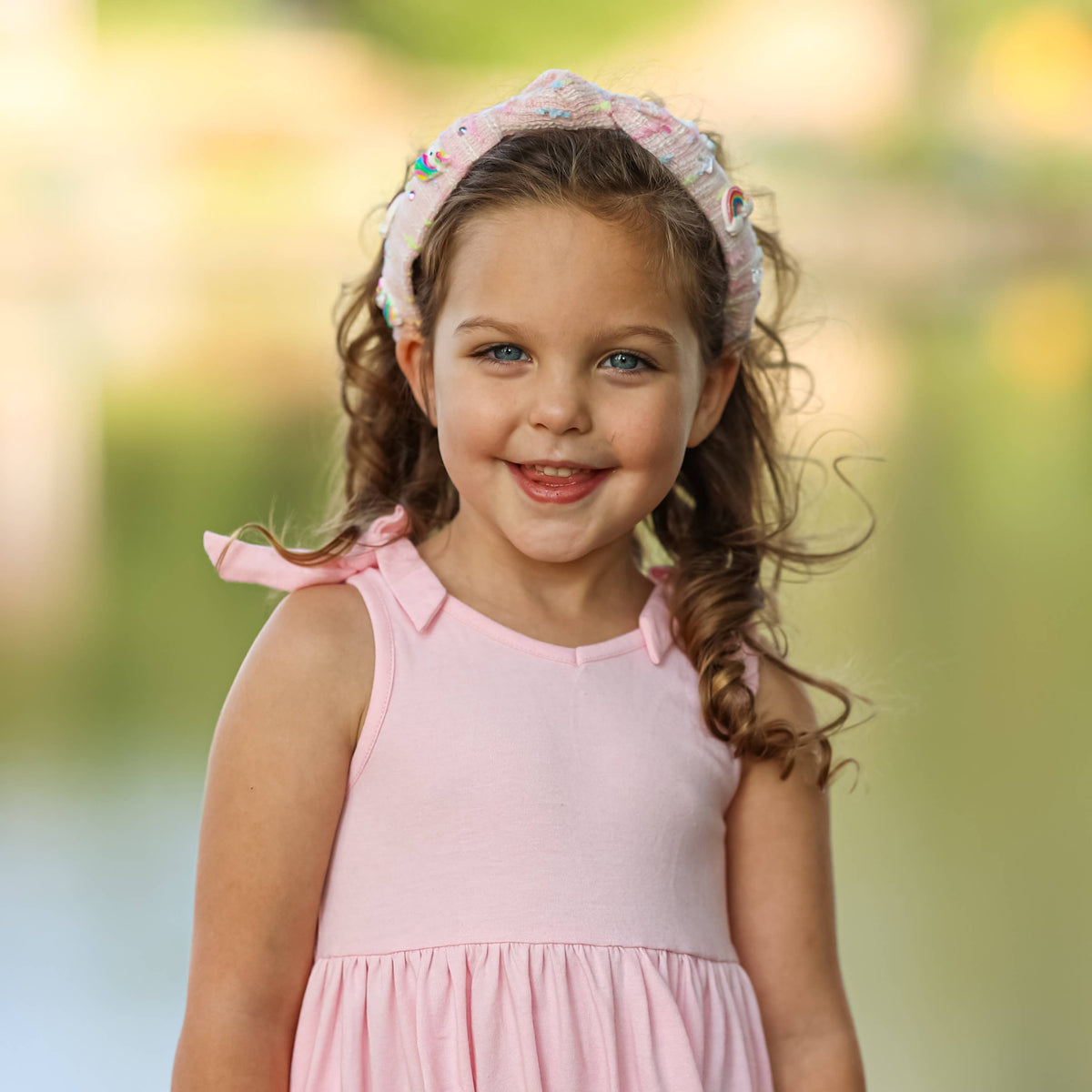 Unicorn Knotted Headband - Rainbow Knot Hair Band for Kids