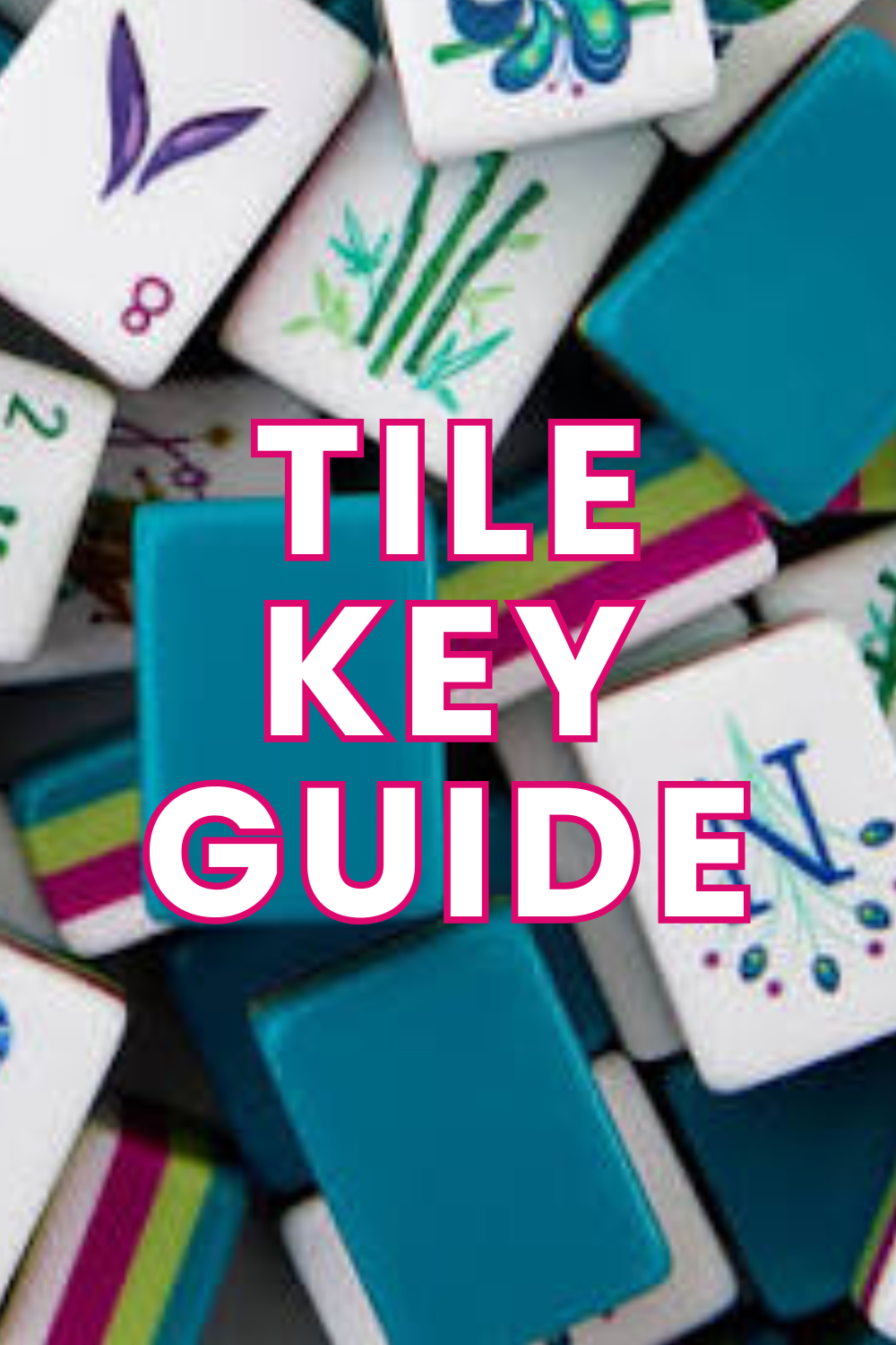 Lake Blue Mahjong Tile Key Printable PDF