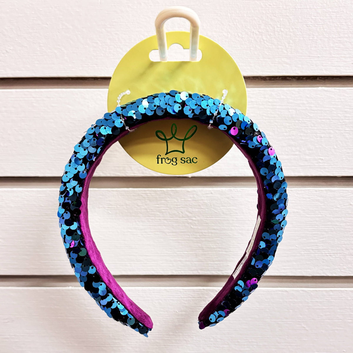 Reversible Sequin Headband - Kids Padded Hair Band: Rainbow/Gold