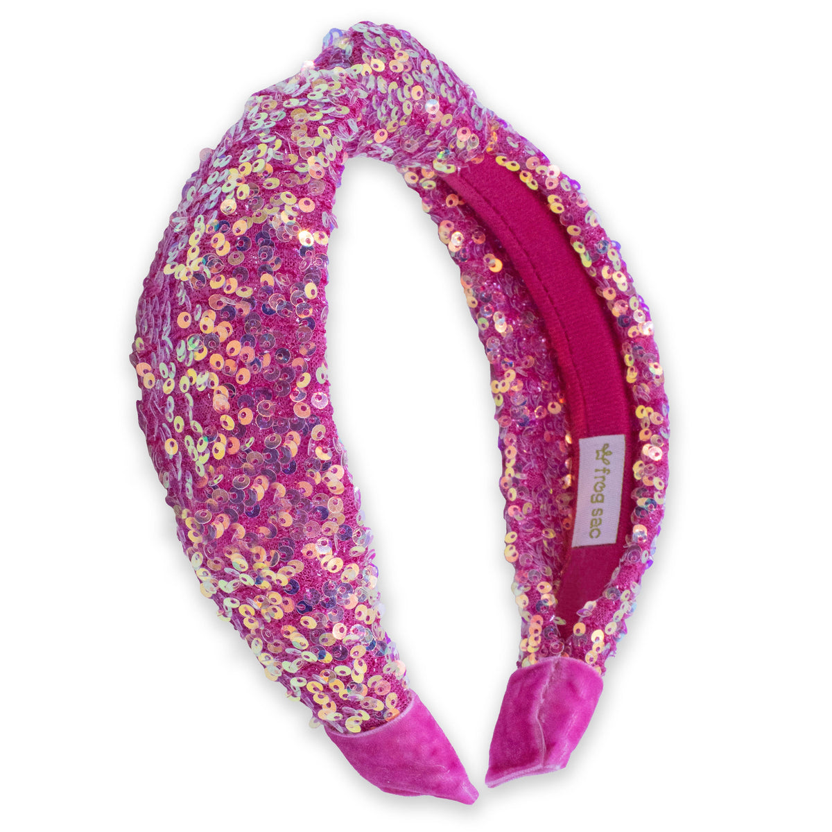 Kids Knot Headband - Sequin Knotted Hair Band Accessories: Rainbow