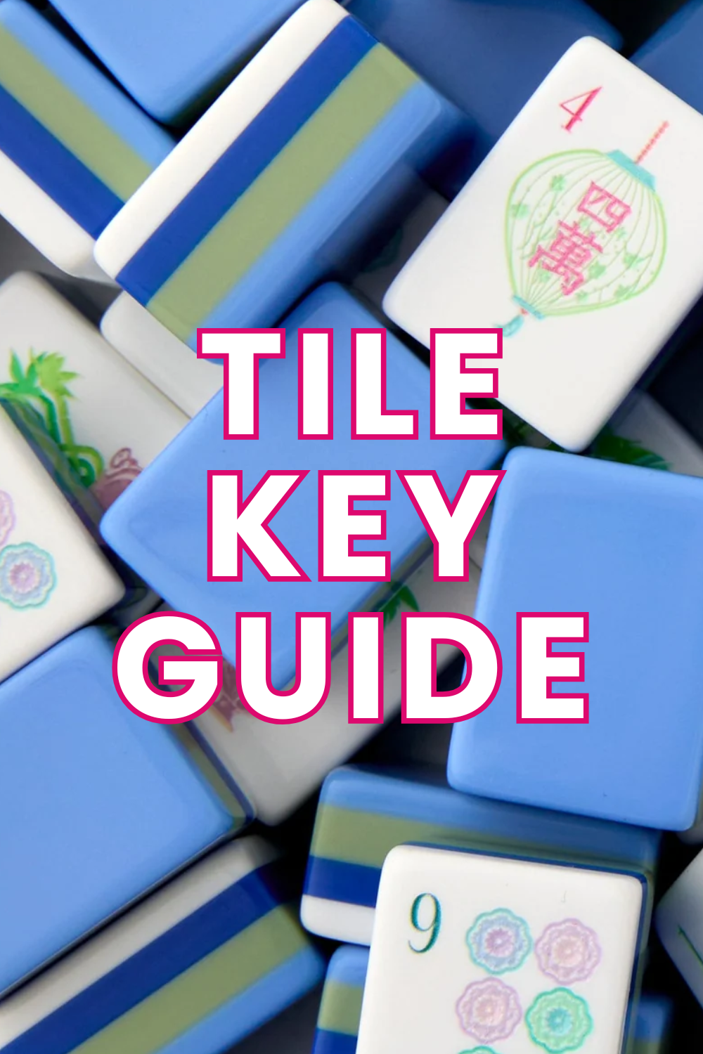 Blue Moon Mahjong Tile Key Printable PDF