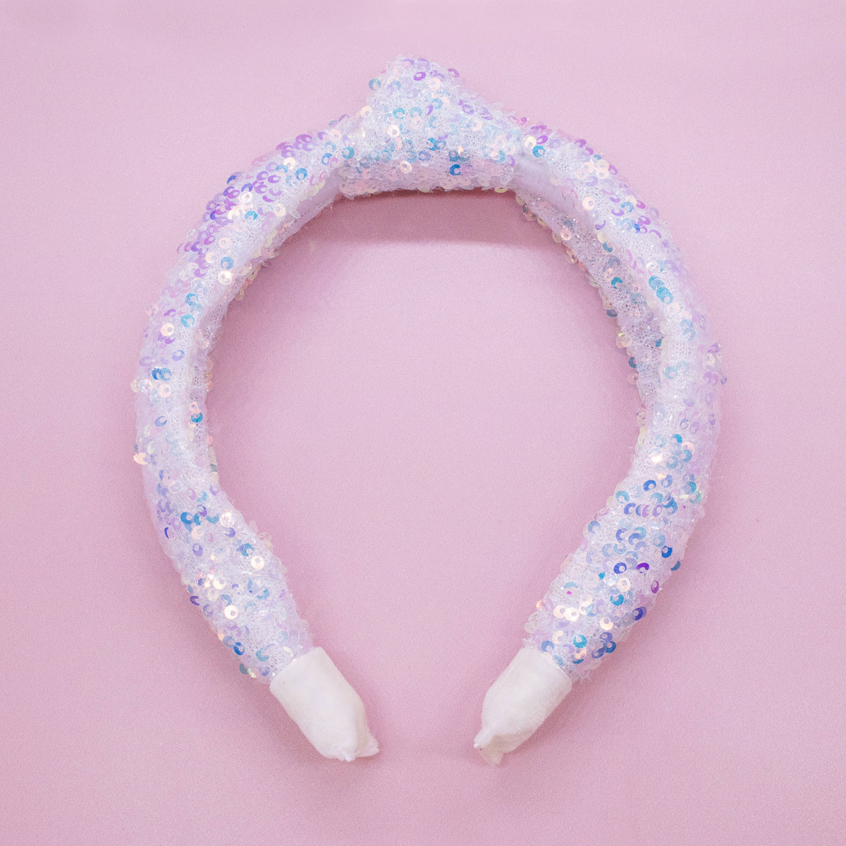 Kids Knot Headband - Sequin Knotted Hair Band Accessories: Rainbow