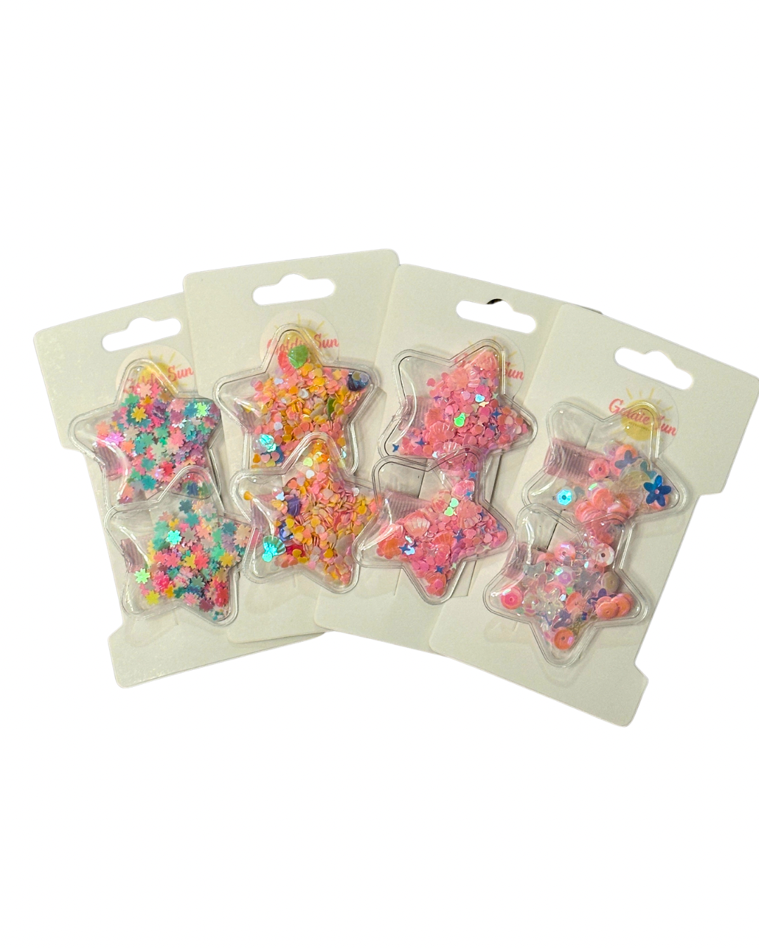 Confetti Star Hair Clips