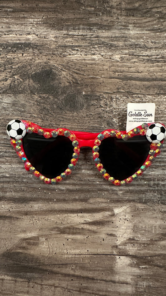 Red Soccer Sunnies (Big Girl/Adult)
