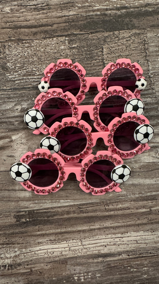 Pink & Silver Soccer Sunnies (Girls)