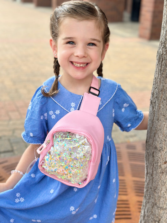 Pink Confetti Sling Bag