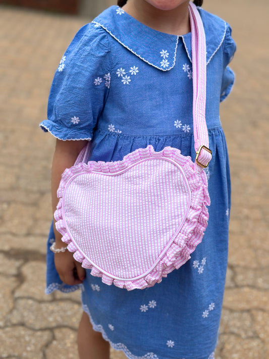 Pink Picnic Heart Purse