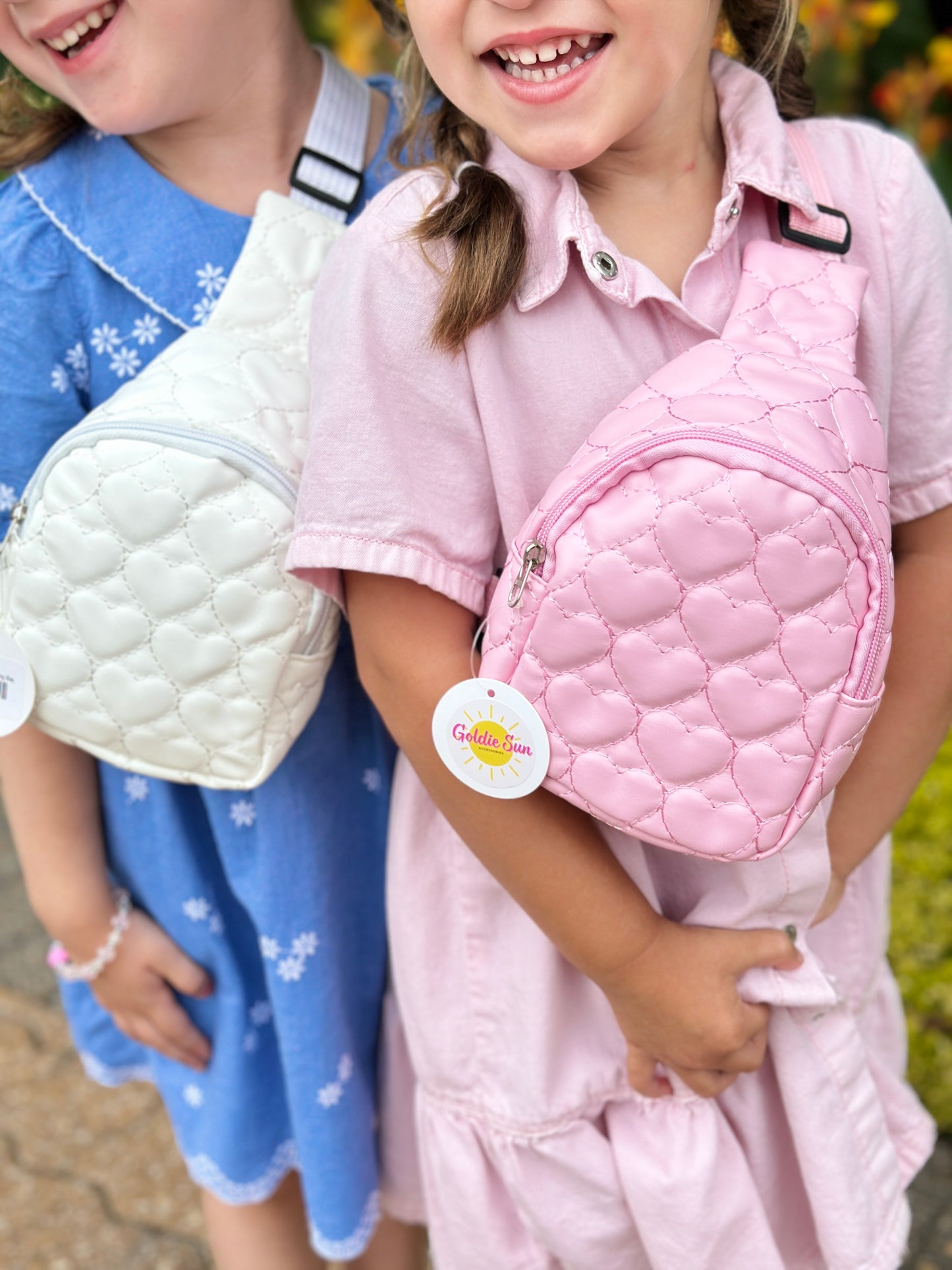 Pink Quilted Sling Bag