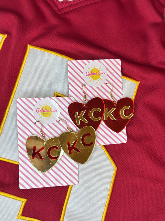 I Heart KC Earrings