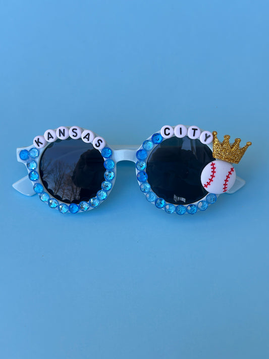 Kansas City Baseball - Girls Blue Sparkle