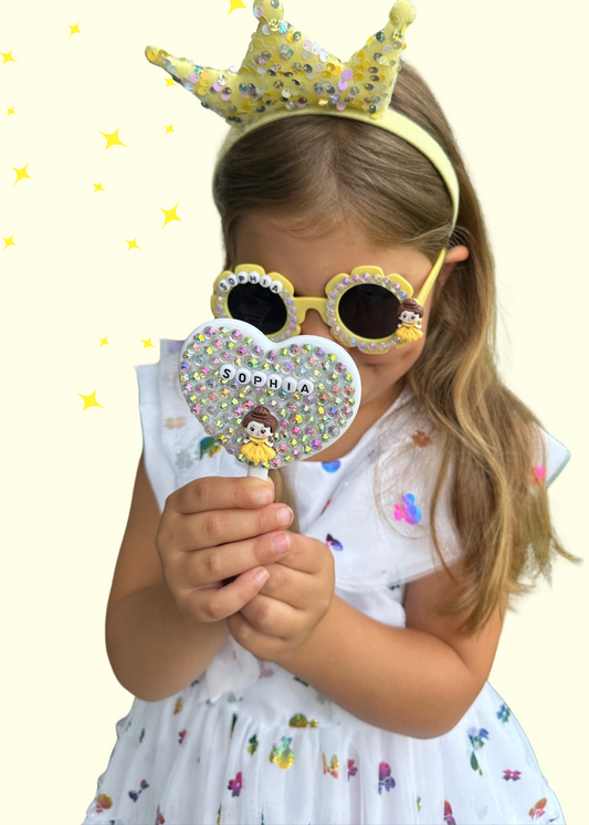 Handbeaded Personalized Princess Mirror