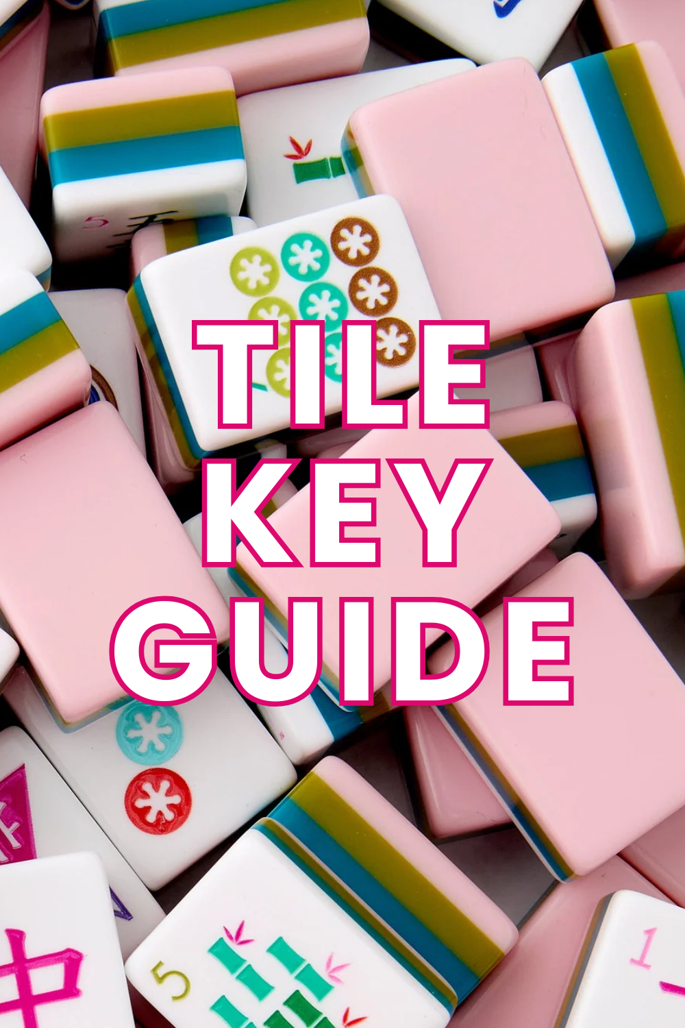 Light Pink Mahjong Tile Key Printable PDF