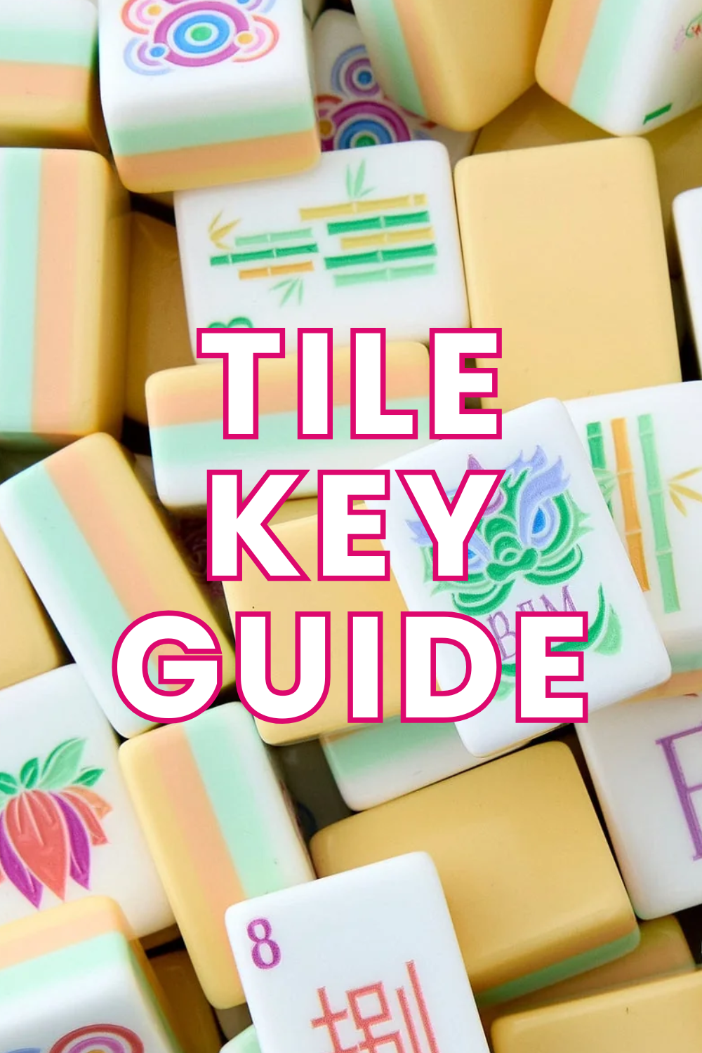 Light Yellow Mahjong Tile Key Printable PDF