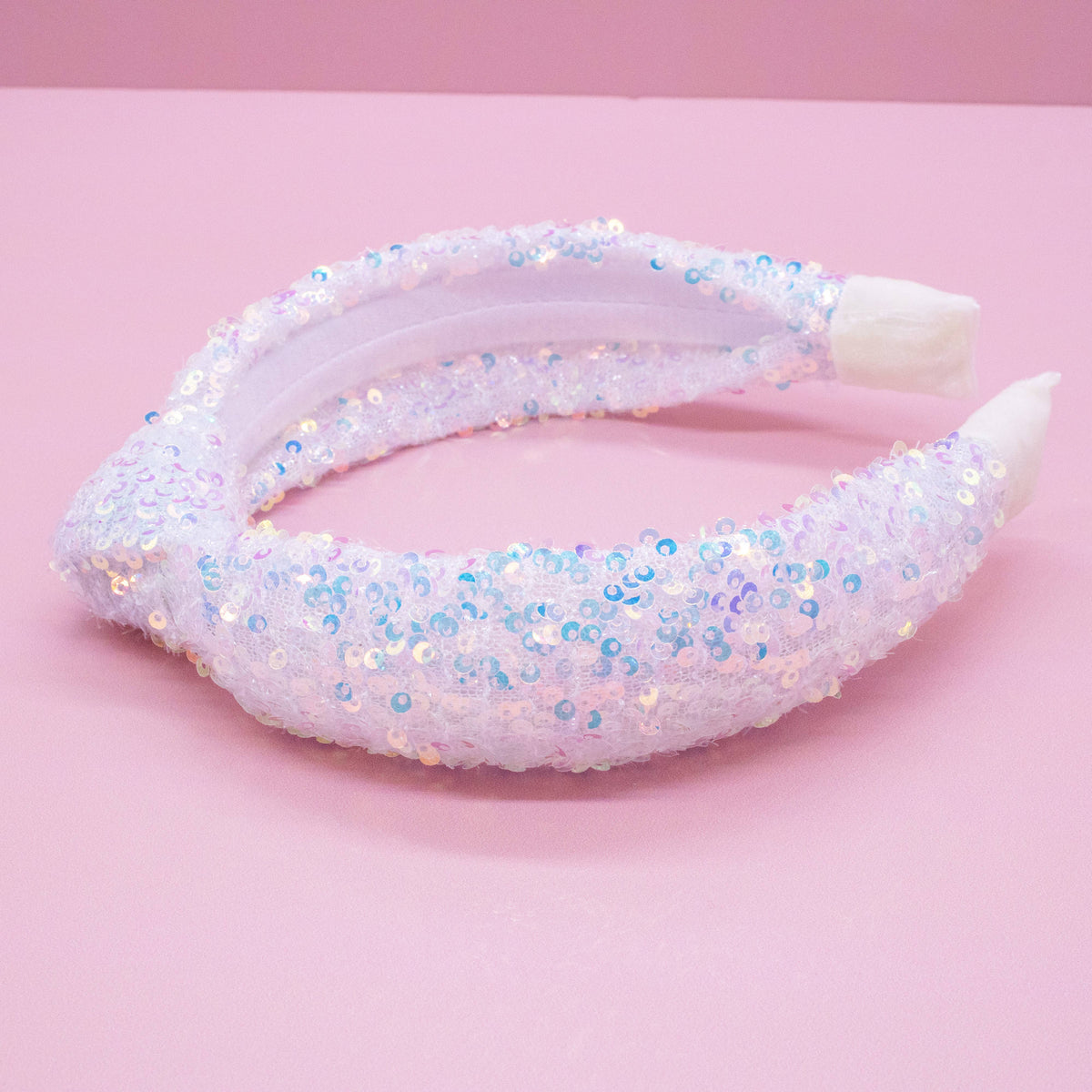 Kids Knot Headband - Sequin Knotted Hair Band Accessories: Rainbow
